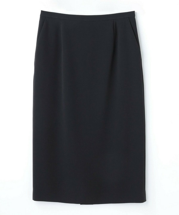 wb トリアセドライジョーゼットストレートタイトスカート 詳細画像 ダークネイビー 2