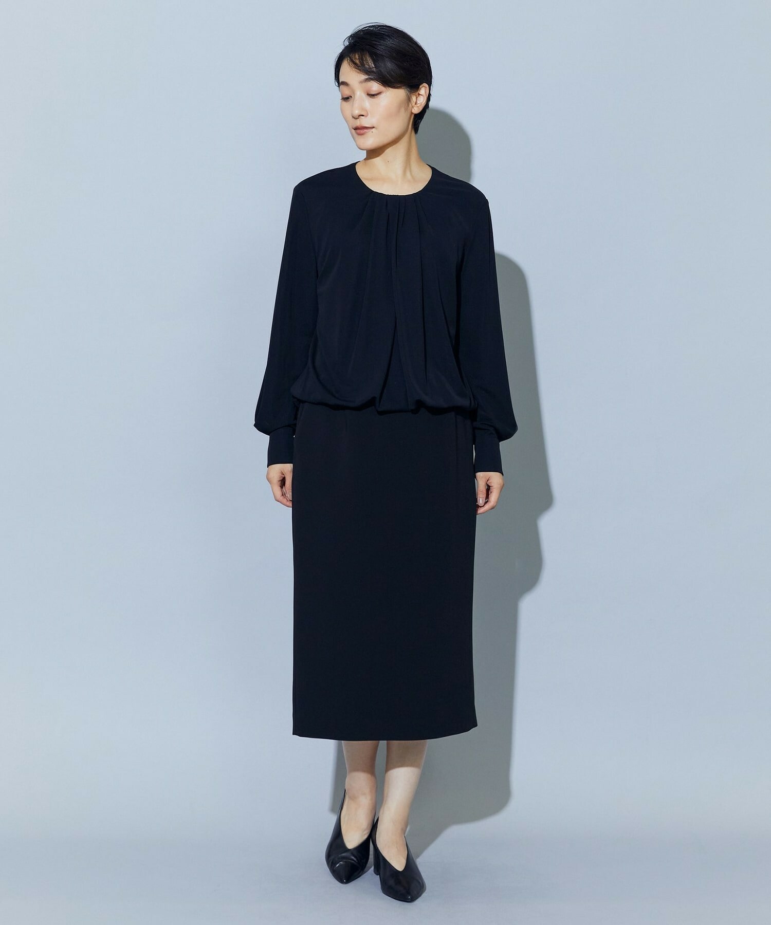 【wb】wb ビスコーススムースジャージブラウス 詳細画像 オフホワイト 2