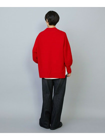 【MOGA】クーマラム鹿の子編みVネックカーディガン 詳細画像 グリーン系その他 11