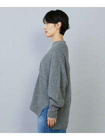 【MOGA】クーマラム鹿の子編みVネックカーディガン 詳細画像 グリーン系その他 19