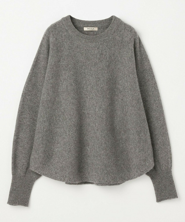 ［eclat 2026年2・3月合併号掲載商品］クーマラムラウンドネックニット 詳細画像 グレー 2