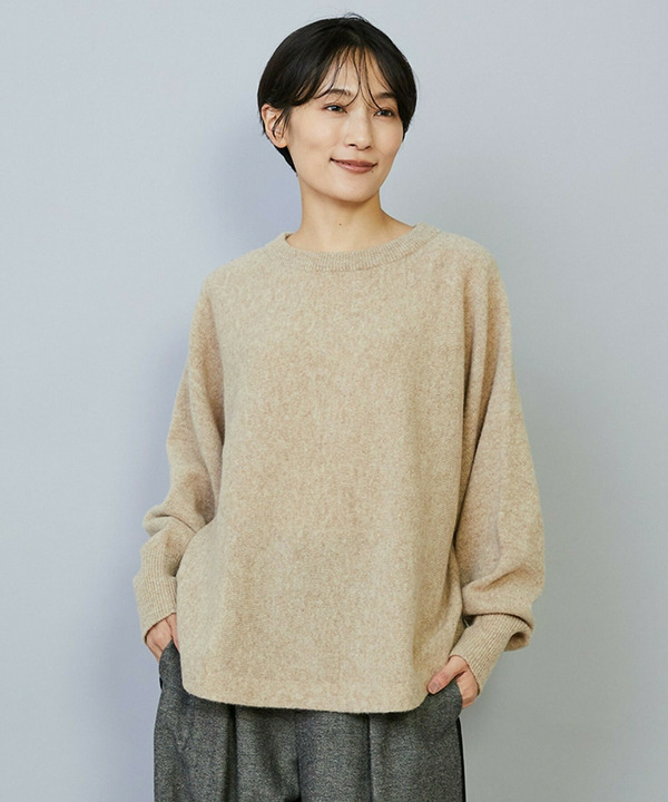 【MOGA】クーマラムラウンドネックニット