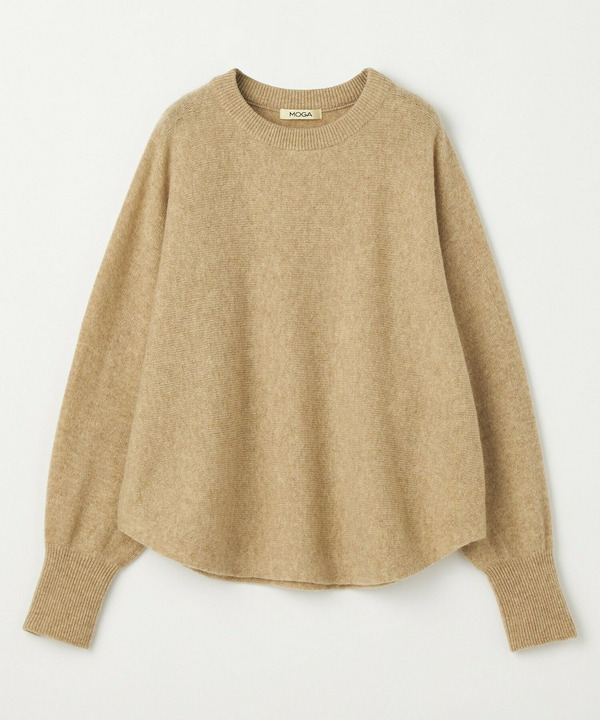 ［eclat 2026年2・3月合併号掲載商品］クーマラムラウンドネックニット 詳細画像 ベージュ 2