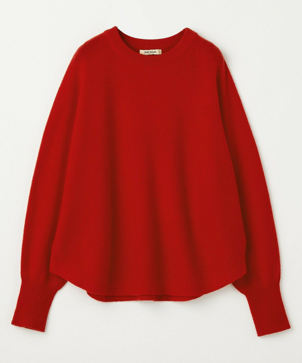 ［eclat 2026年2・3月合併号掲載商品］クーマラムラウンドネックニット 詳細画像 レッド 2