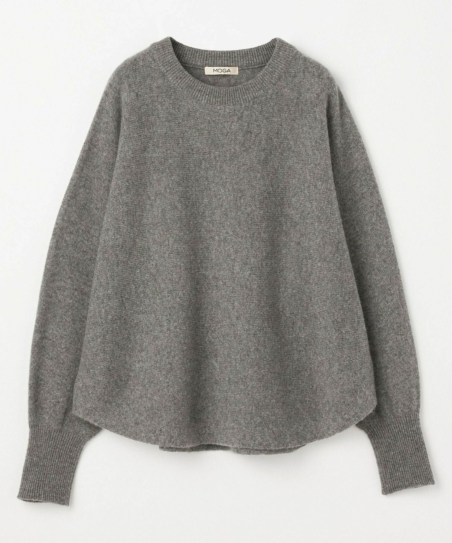【MOGA】クーマラムラウンドネックニット 詳細画像 グレー 2