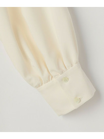 【MOGA】【Lサイズ】トロストレッチバンドカラーブラウス 詳細画像 ネイビー 26