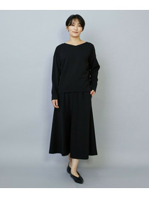 【MOGA】【Lサイズ】トリアセカルゼVネックトップス 詳細画像 ブラック 6