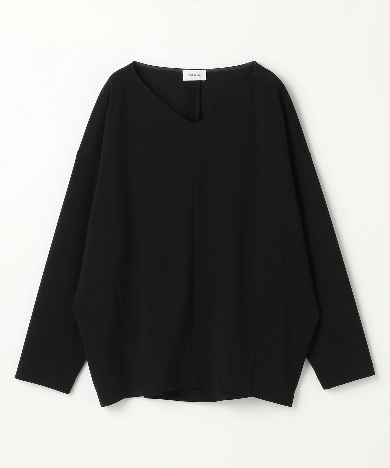 【MOGA】【Lサイズ】トリアセカルゼVネックトップス 詳細画像 ブラック 1