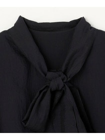 【MOGA】【Lサイズ】シアーシルクフレアブラウス 詳細画像 ネイビー 1