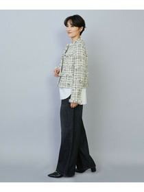 【MOGA】【Lサイズ】ファンシーヤーンツイードショートジャケット 詳細画像 オフホワイト 15