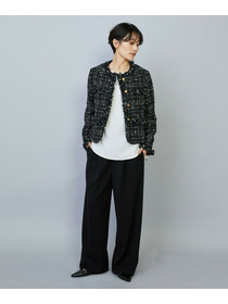 【MOGA】【Lサイズ】ファンシーヤーンツイードショートジャケット 詳細画像 オフホワイト 9