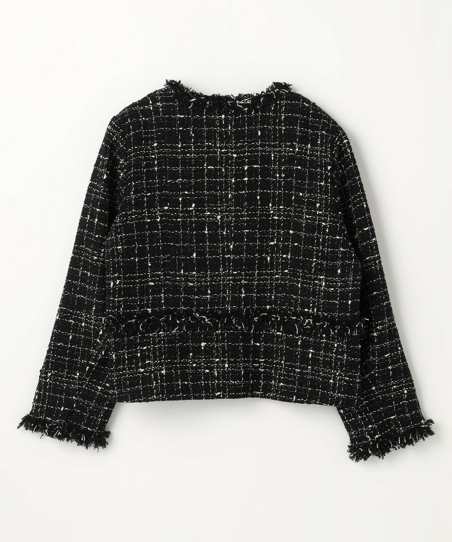 【MOGA】【Lサイズ】ファンシーヤーンツイードショートジャケット 詳細画像 オフホワイト 24