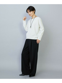 【MOGA】【Lサイズ】トリアセカルゼセミワイドパンツ 詳細画像 ブラック 13