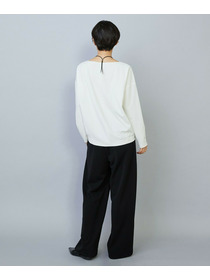 【MOGA】【Lサイズ】トリアセカルゼセミワイドパンツ 詳細画像 ブラック 14