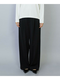 【MOGA】【Lサイズ】トリアセカルゼセミワイドパンツ 詳細画像 ブラック 20