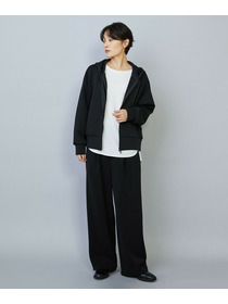 【MOGA】【Lサイズ】トリアセカルゼセミワイドパンツ 詳細画像 ブラック 6