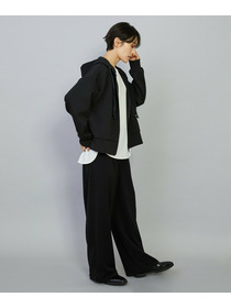 【MOGA】【Lサイズ】トリアセカルゼセミワイドパンツ 詳細画像 ブラック 9