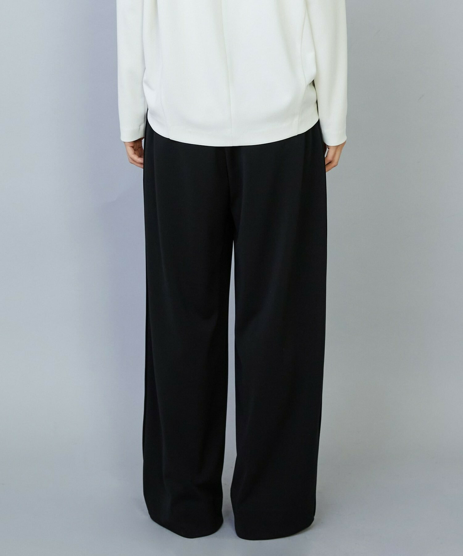 【MOGA】【Lサイズ】トリアセカルゼセミワイドパンツ 詳細画像 ブラック 22