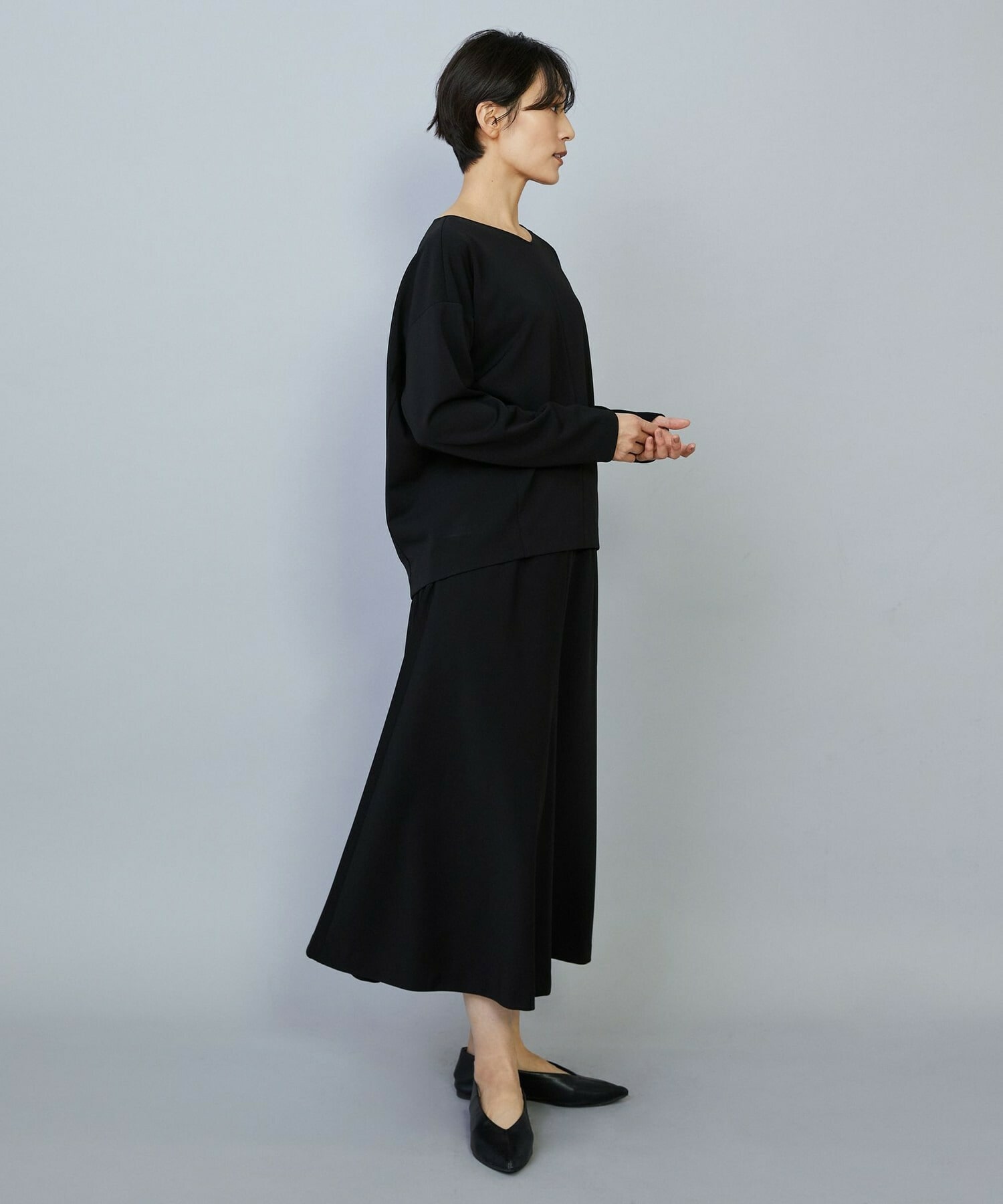 【MOGA】【Lサイズ】トリアセカルゼフレアースカート 詳細画像 ブラック 16