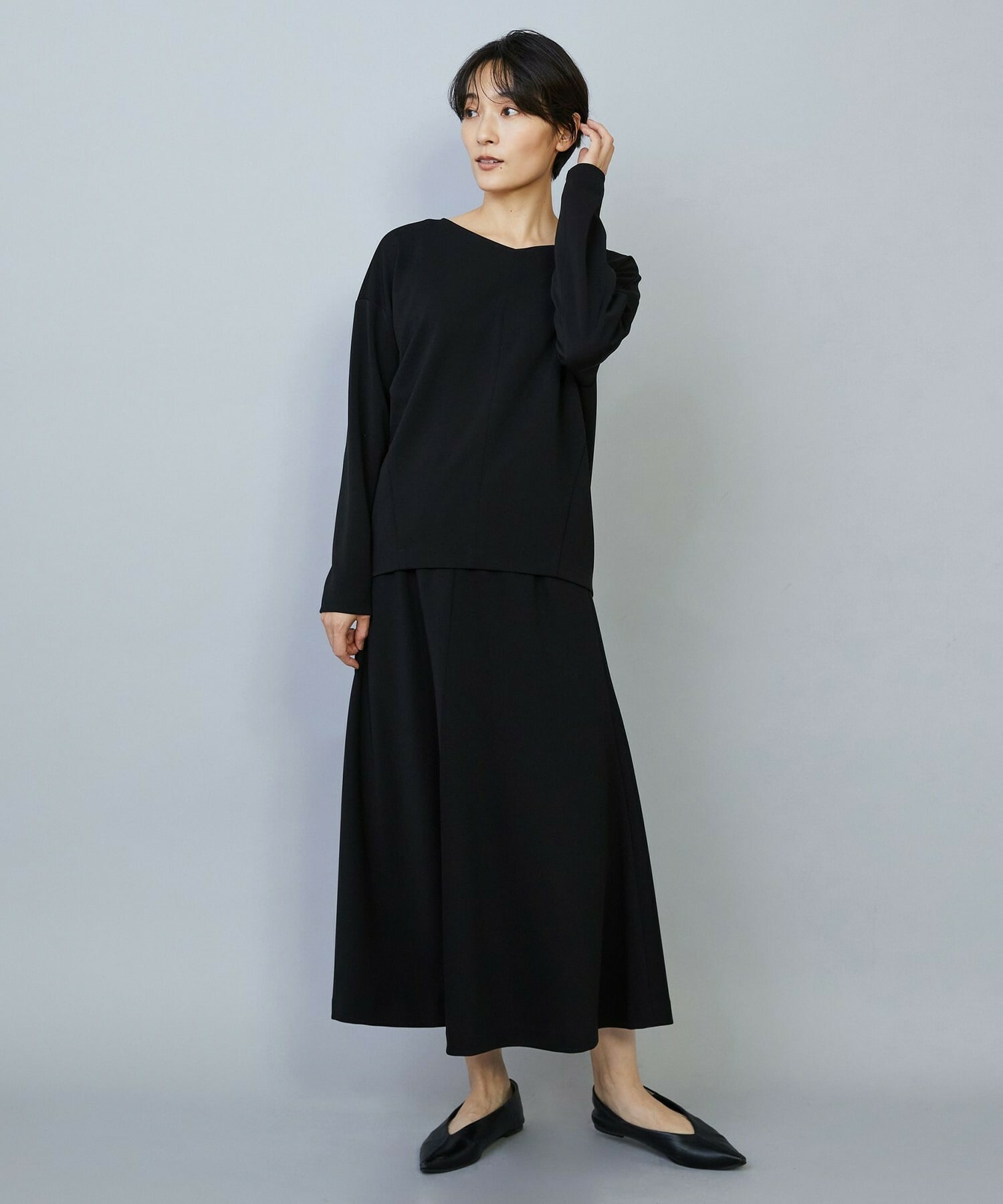【MOGA】【Lサイズ】トリアセカルゼフレアースカート 詳細画像 ブラック 6