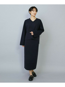 【MOGA】【Lサイズ】コームドコットンニットスカート 詳細画像 ライトベージュ 1