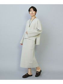 【MOGA】【Lサイズ】コームドコットンニットスカート 詳細画像 ライトベージュ 13