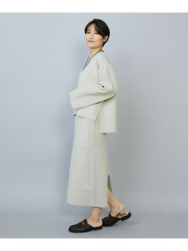 【MOGA】【Lサイズ】コームドコットンニットスカート 詳細画像 ライトベージュ 14