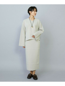 【MOGA】【Lサイズ】コームドコットンチュニックニット 詳細画像 ライトベージュ 19