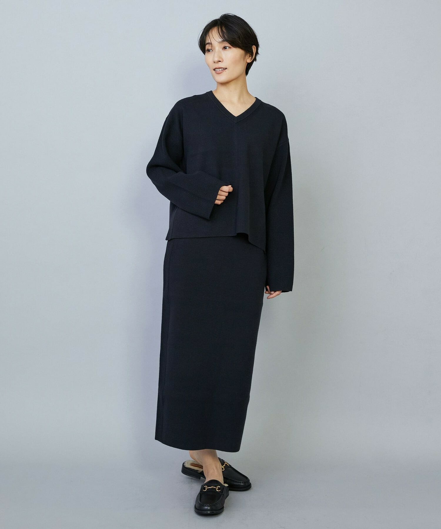 【MOGA】【Lサイズ】コームドコットンチュニックニット 詳細画像 ライトベージュ 2