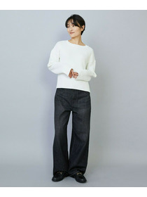 【MOGA】【Lサイズ】ヴィッテルスリムクルーネックショートニット 詳細画像 オフホワイト 11