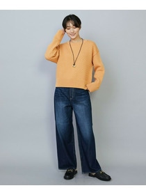 【MOGA】【Lサイズ】ヴィッテルスリムクルーネックショートニット 詳細画像 オフホワイト 15