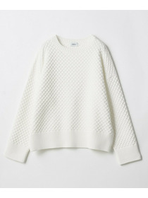 【MOGA】【Lサイズ】ヴィッテルスリムクルーネックショートニット 詳細画像 オフホワイト 23