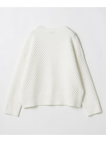 【MOGA】【Lサイズ】ヴィッテルスリムクルーネックショートニット 詳細画像 オフホワイト 24