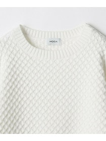 【MOGA】【Lサイズ】ヴィッテルスリムクルーネックショートニット 詳細画像 オフホワイト 25