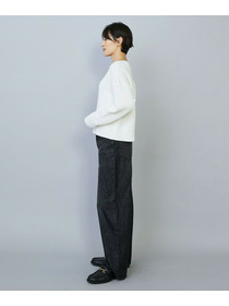 【MOGA】【Lサイズ】ヴィッテルスリムクルーネックショートニット 詳細画像 オフホワイト 6