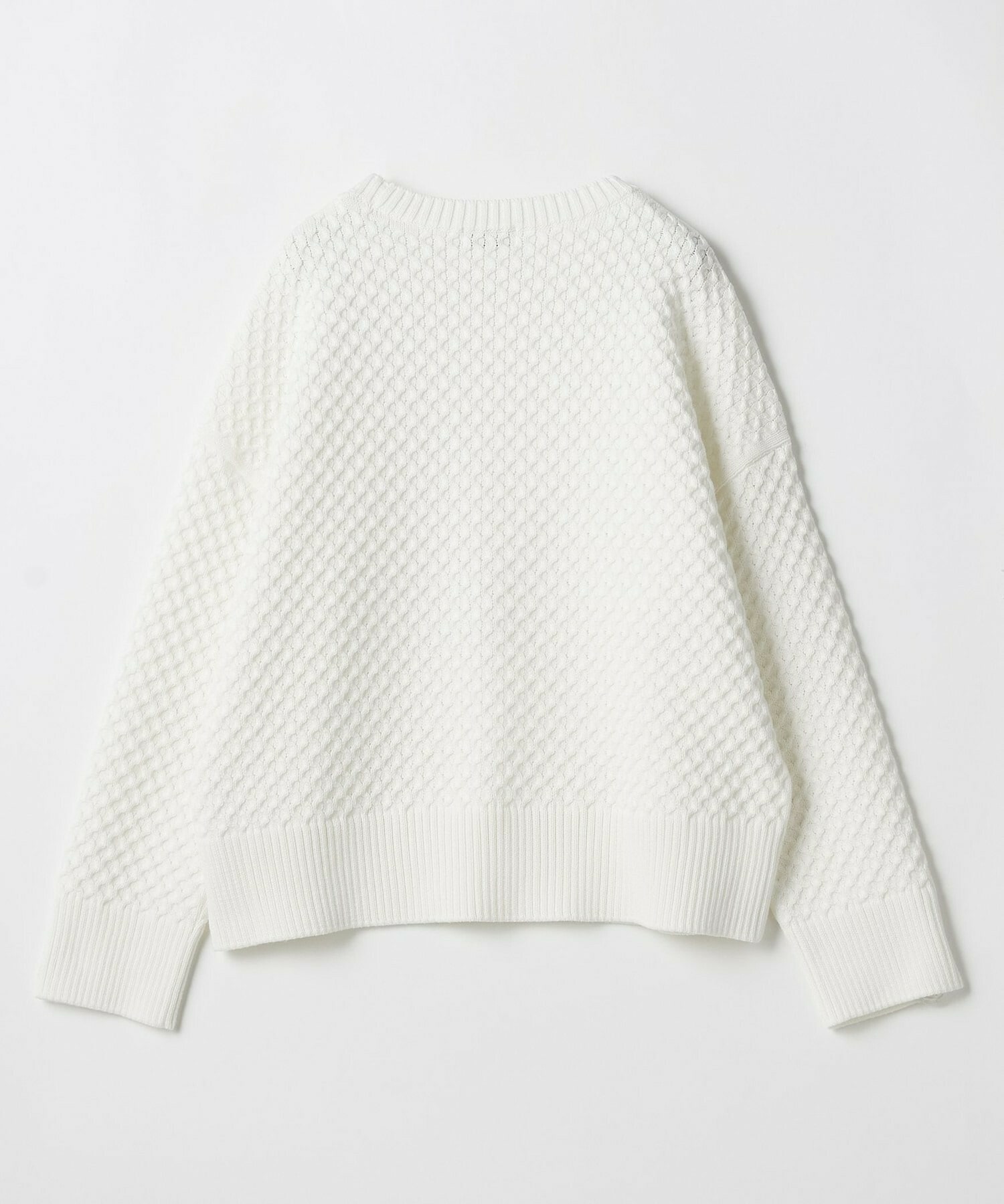 【MOGA】【Lサイズ】ヴィッテルスリムクルーネックショートニット 詳細画像 オフホワイト 24