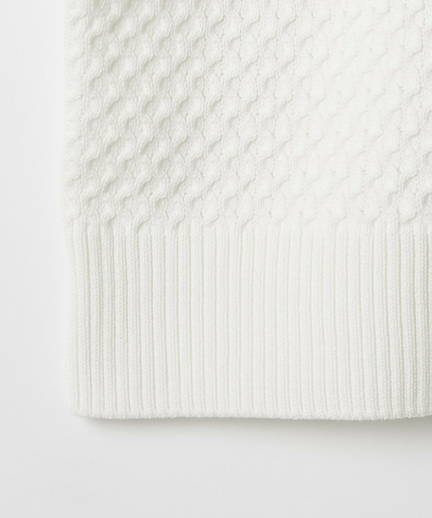 【MOGA】【Lサイズ】ヴィッテルスリムクルーネックショートニット 詳細画像 オフホワイト 27