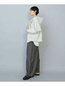 【MOGA】【Lサイズ】スムースダンボールフードジップパーカー 詳細画像 ブラック 14