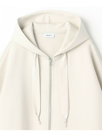 【MOGA】【Lサイズ】スムースダンボールフードジップパーカー 詳細画像 ブラック 25