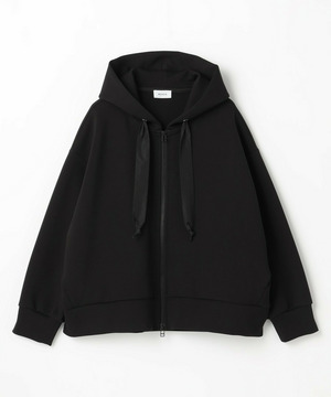 【MOGA】【Lサイズ】スムースダンボールフードジップパーカー 詳細画像 ブラック 1