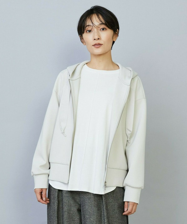 【Lサイズ】スムースダンボールフードジップパーカー 詳細画像 ライトグレー 2