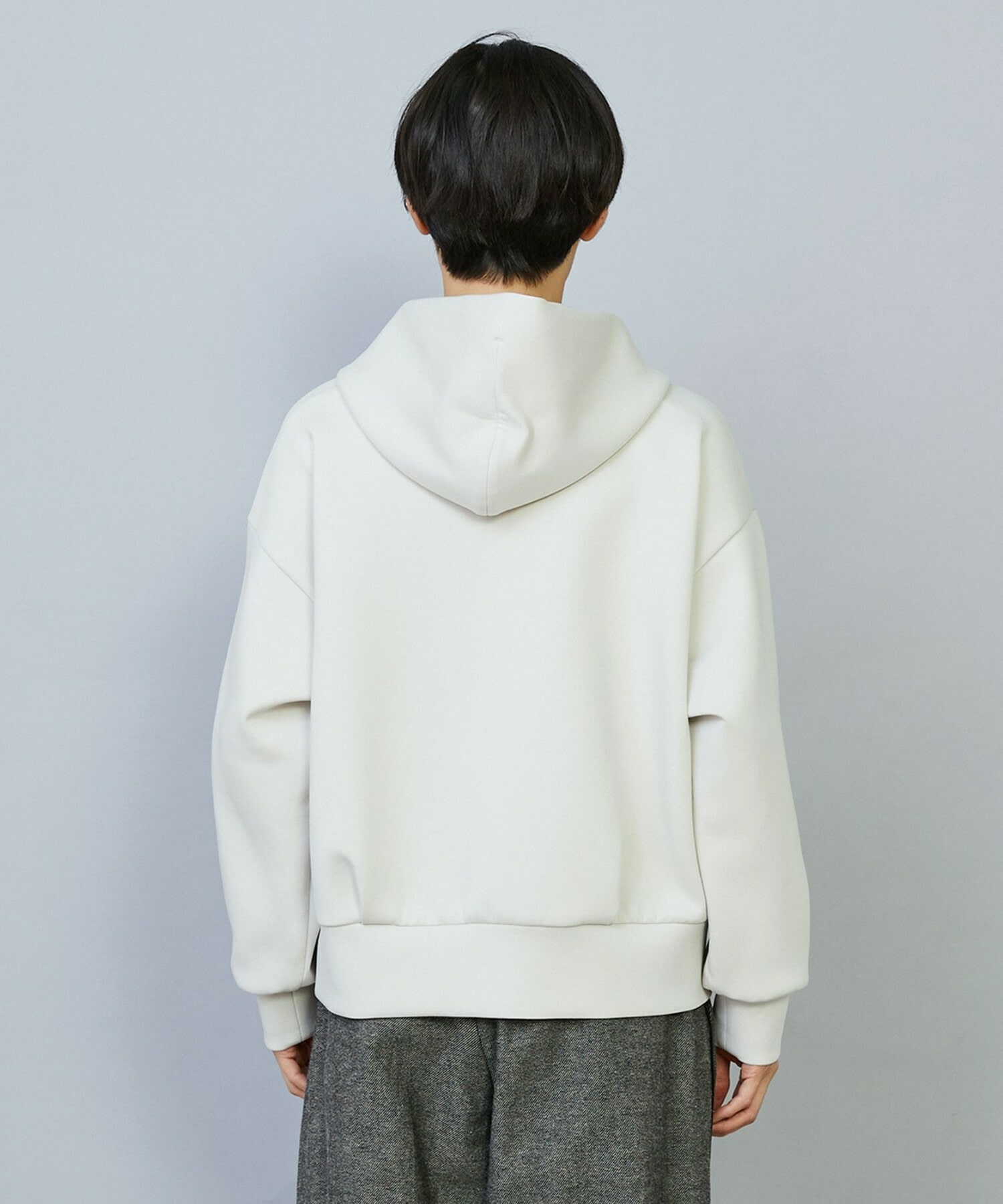 【MOGA】【Lサイズ】スムースダンボールフードジップパーカー 詳細画像 ブラック 22