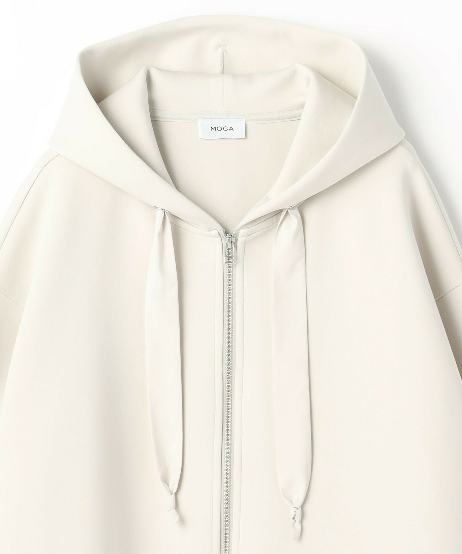 【MOGA】【Lサイズ】スムースダンボールフードジップパーカー 詳細画像 ブラック 25