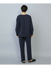 【MOGA】【Lサイズ】トリアセダブルニットストレートパンツ 詳細画像 ネイビー 8