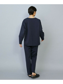 【MOGA】【Lサイズ】トリアセダブルニットストレートパンツ 詳細画像 ネイビー 9