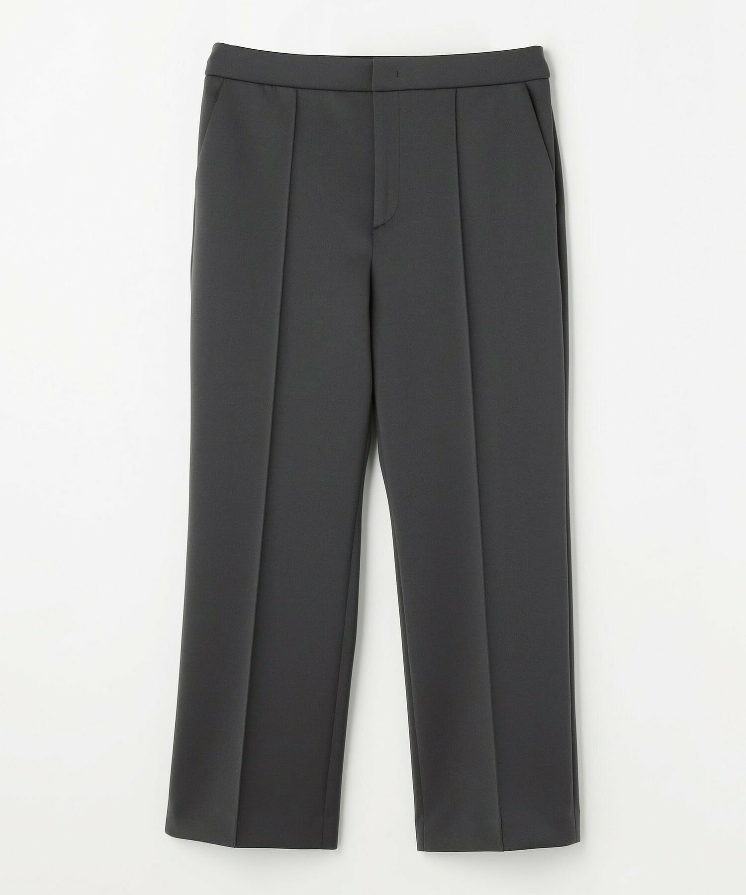 【MOGA】【Lサイズ】トリアセダブルニットストレートパンツ 詳細画像 ダークグレー 1