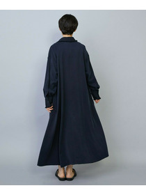 【MOGA】【Lサイズ】フィブリルサテンフレアワンピース 詳細画像 ブラウン 4