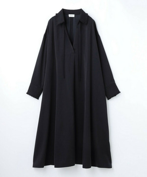 【MOGA】【Lサイズ】フィブリルサテンフレアワンピース 詳細画像 ネイビー 1