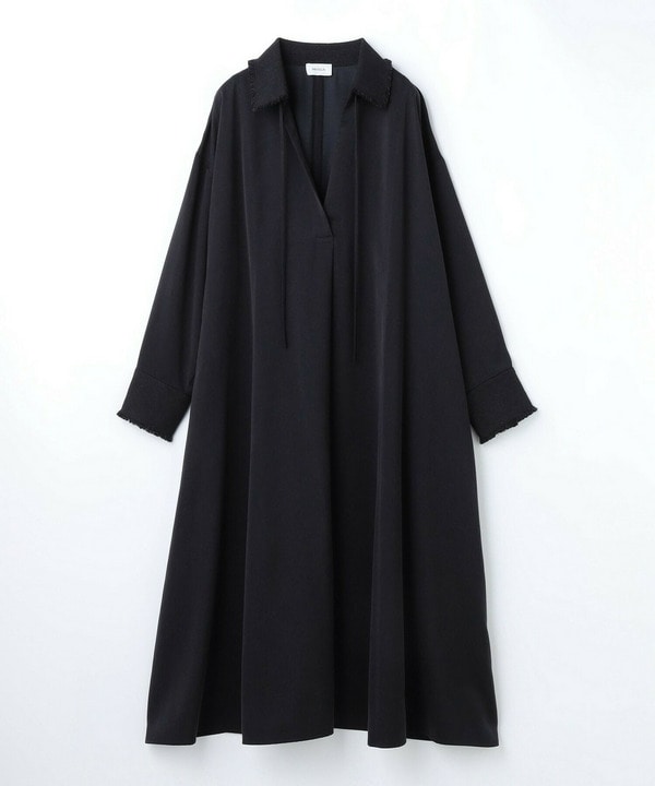 【MOGA】【Lサイズ】フィブリルサテンフレアワンピース