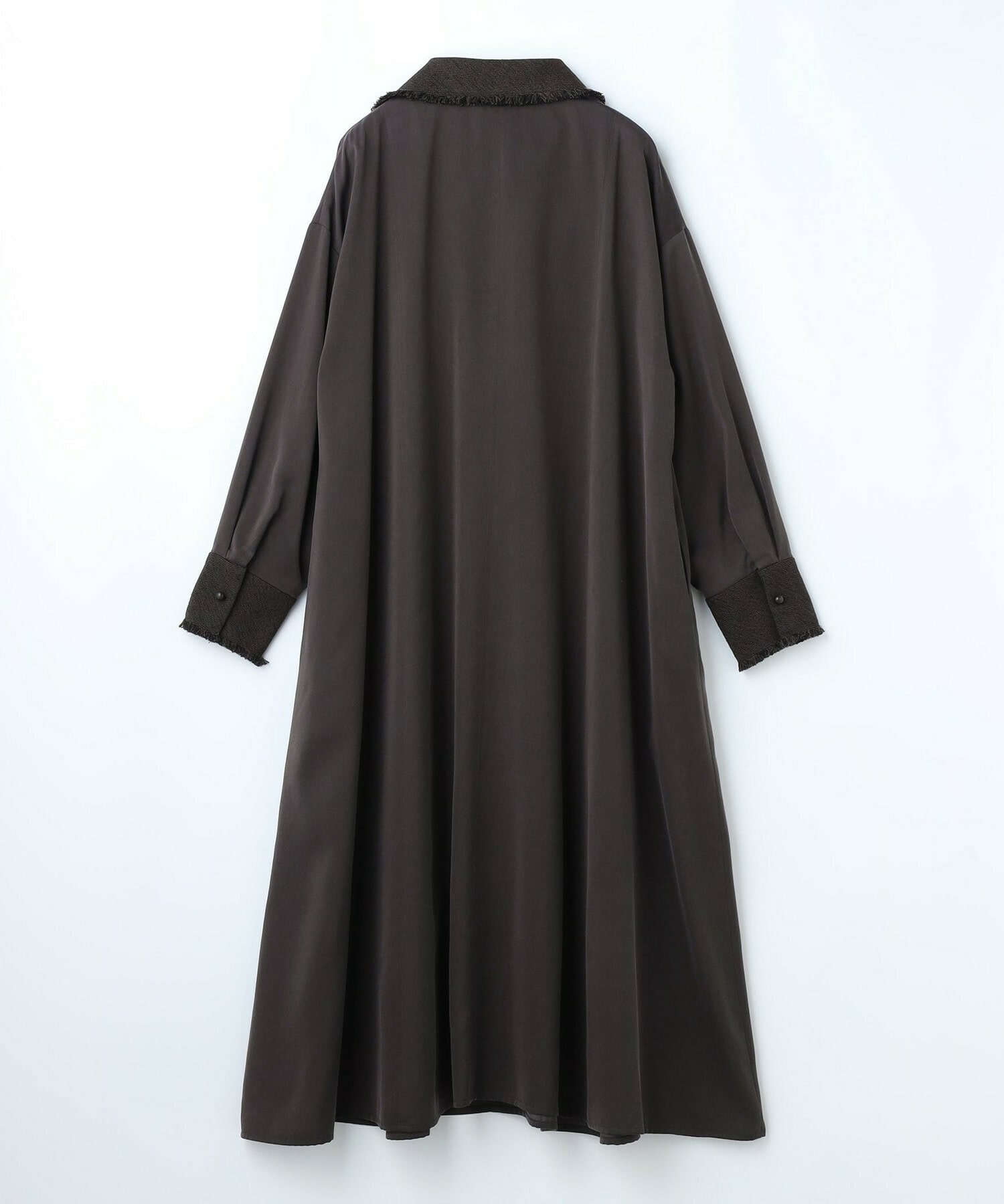 【MOGA】【Lサイズ】フィブリルサテンフレアワンピース 詳細画像 ブラウン 23